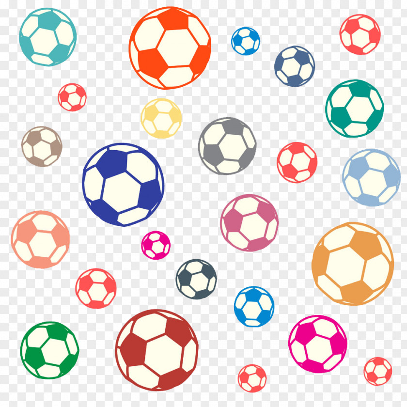 Hand-painted Football Background Stock Photography PNG