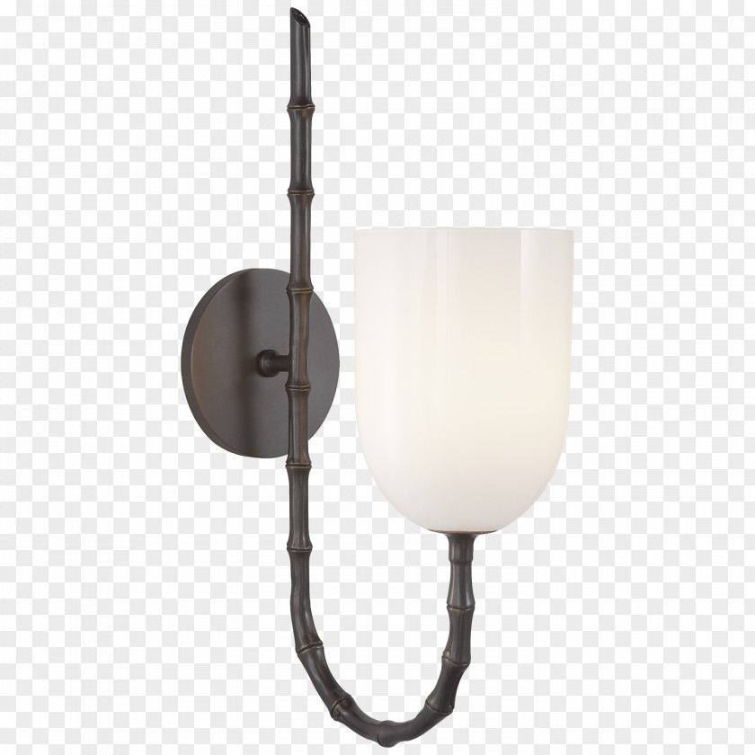 Light Sconce Lighting Bronze Glass PNG