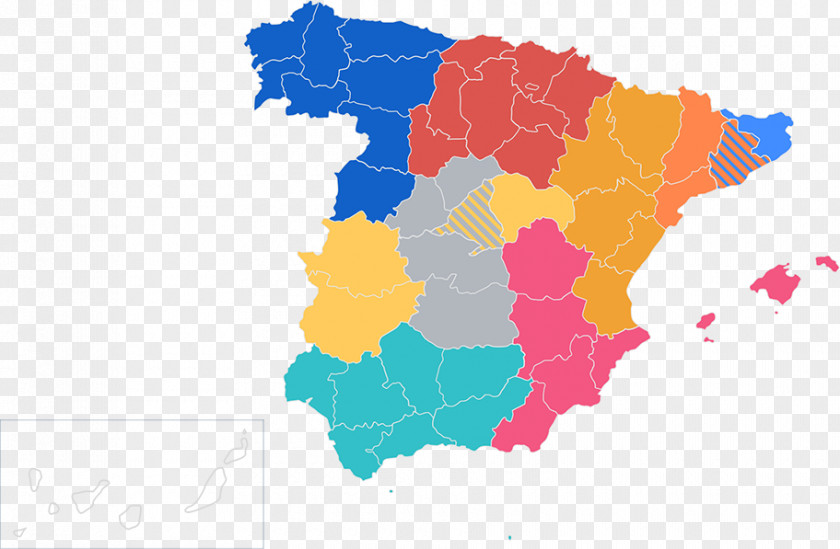 Map Provinces Of Spain PNG