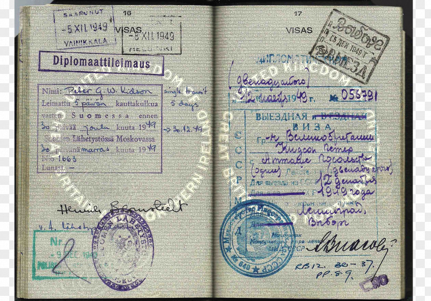 Passport Identity Document Refugee Travel Second World War PNG