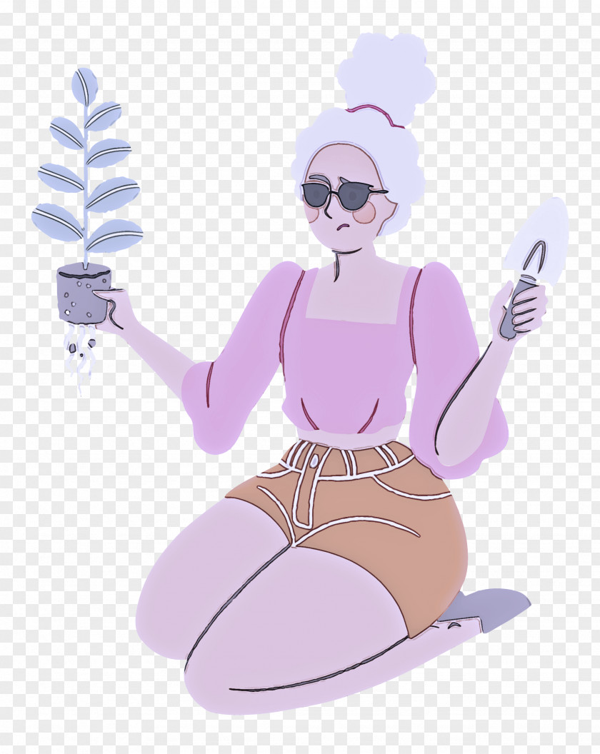 Planting Woman Garden PNG