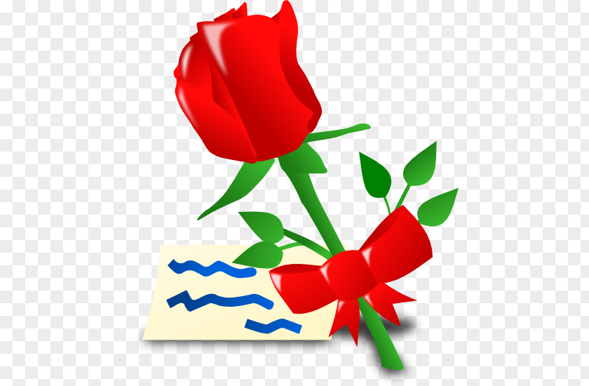Red Rose Vector Drawing Clip Art PNG