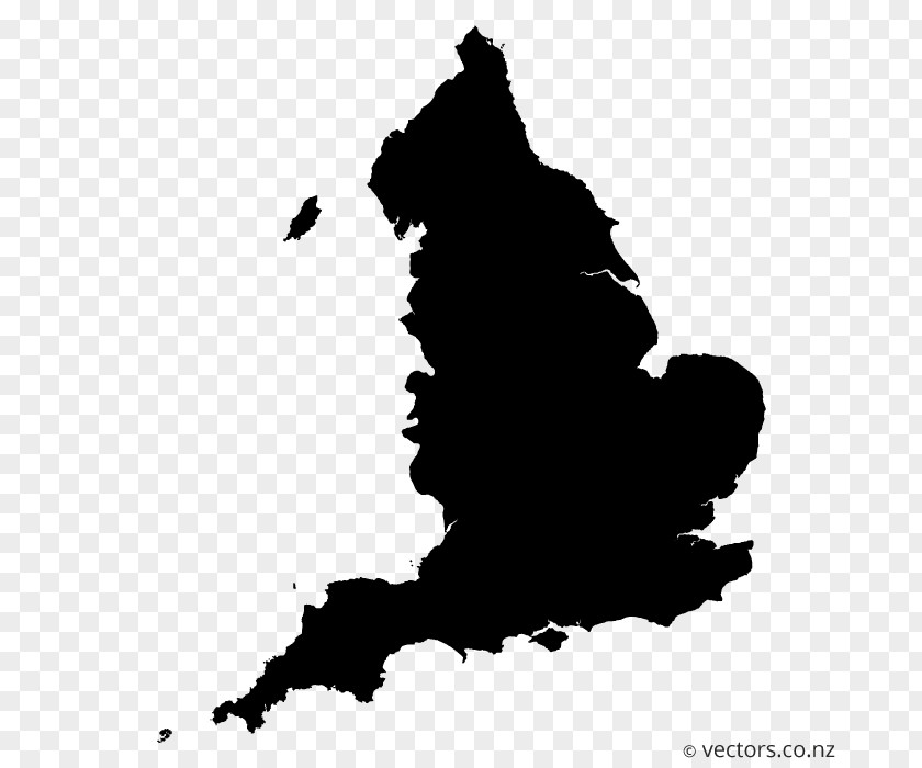 Blank Vector Map Regions Of England PNG