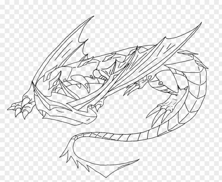 Sleep Dketch Line Art Drawing Dragon /m/02csf Jaw PNG