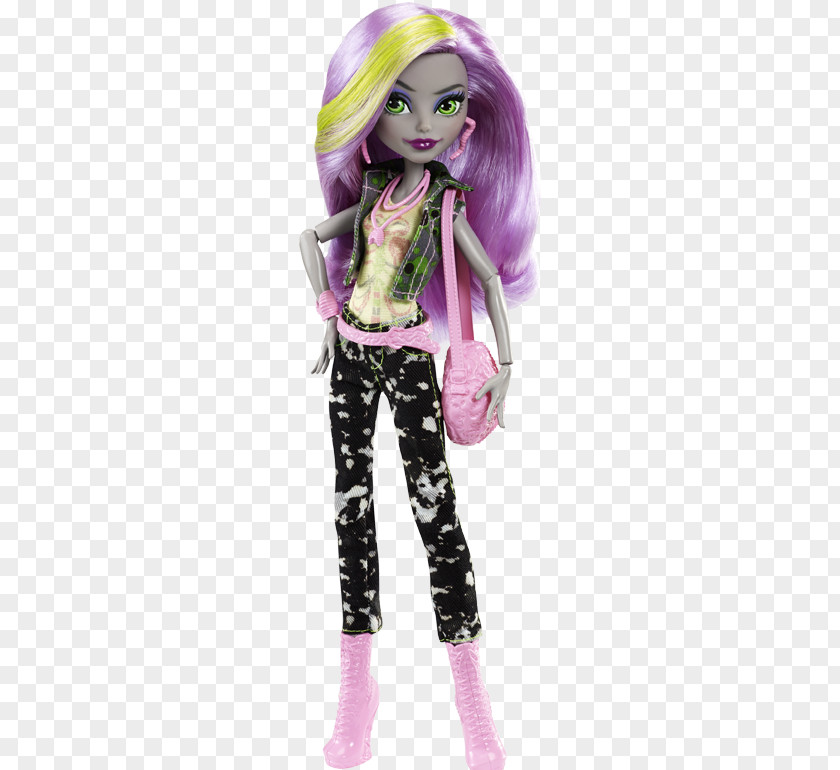 Doll Monster High: Welcome To High Toy Frankie Stein PNG