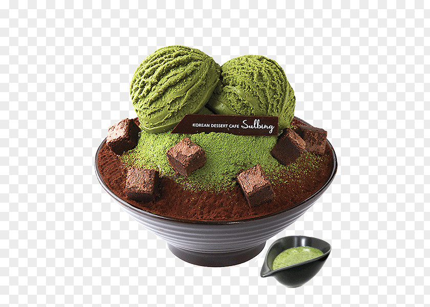 Tea Chocolate Brownie Green Kakigōri Matcha PNG