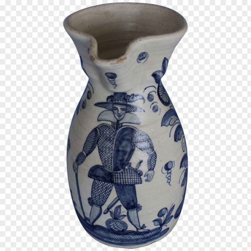 Vase Blue And White Pottery Ceramic Cobalt PNG