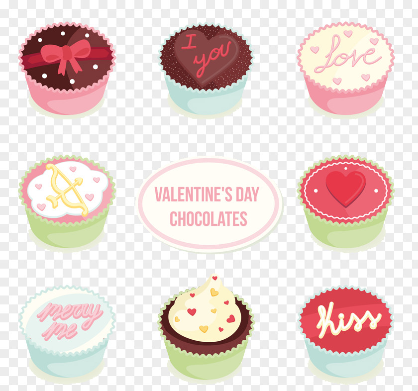Vector 8 Valentine Chocolate Valentines Day Food PNG
