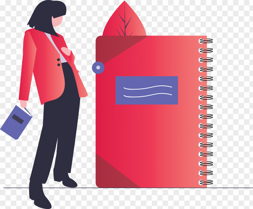 Notebook Girl PNG