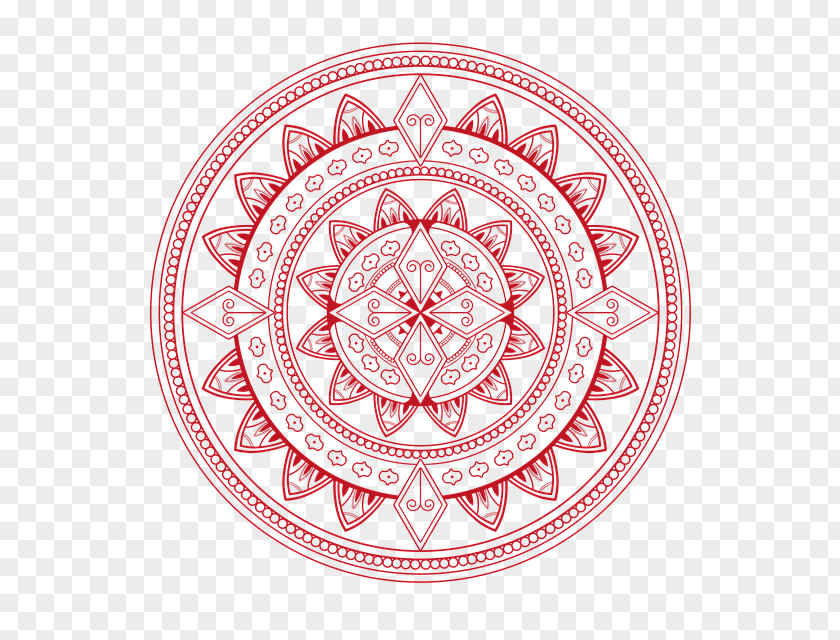 Symbol Mandala Ornament PNG