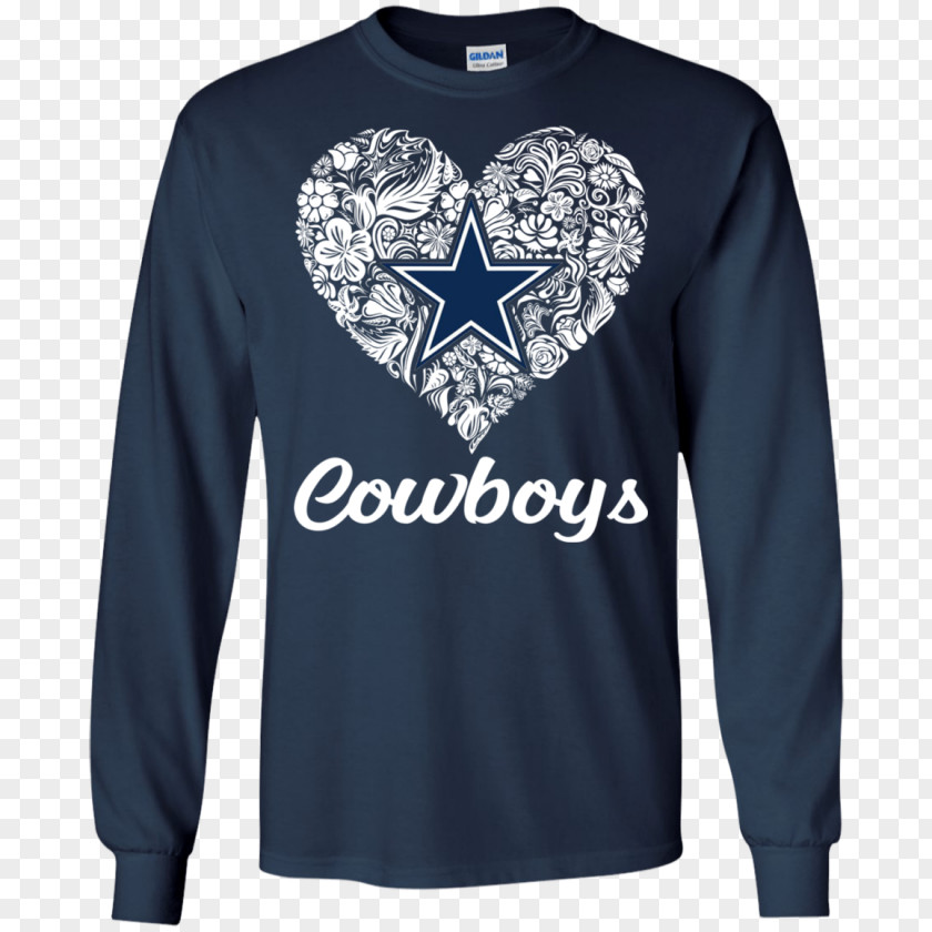 T-shirt Long-sleeved Dallas Cowboys Hoodie PNG