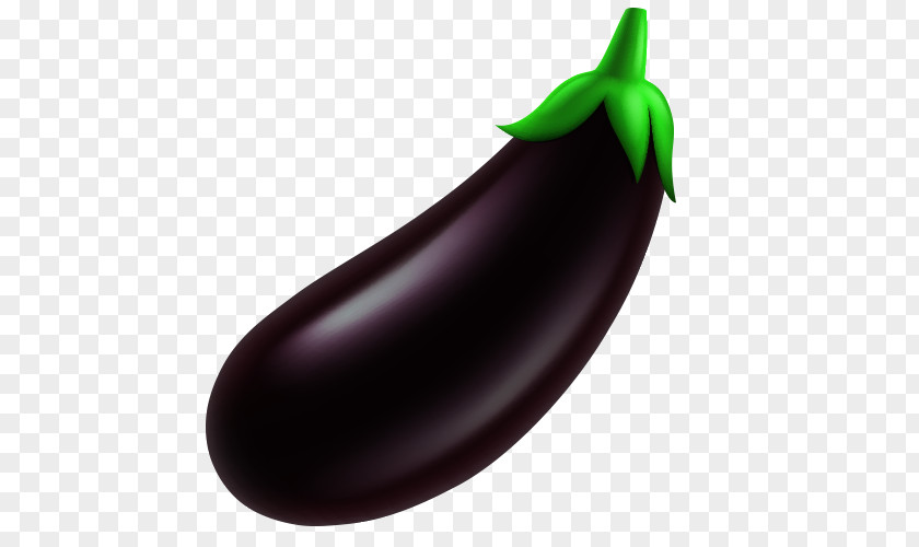 Cartoon Eggplant Vegetable Purple PNG