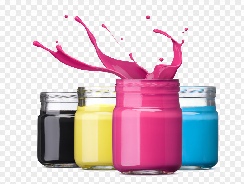 Decorative Paint Bucket Ink Cartridge Dye-sublimation Printer Printing PNG