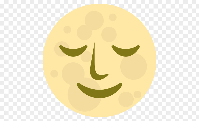 Face Moon Full Emoji PNG
