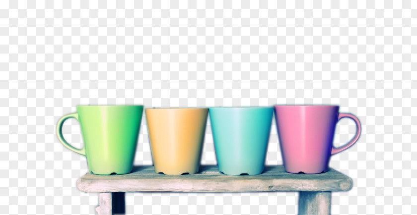 Four-color Mug Coffee Cup PNG