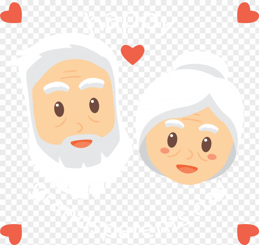 Gray Hair Of The Old Couple Clip Art PNG