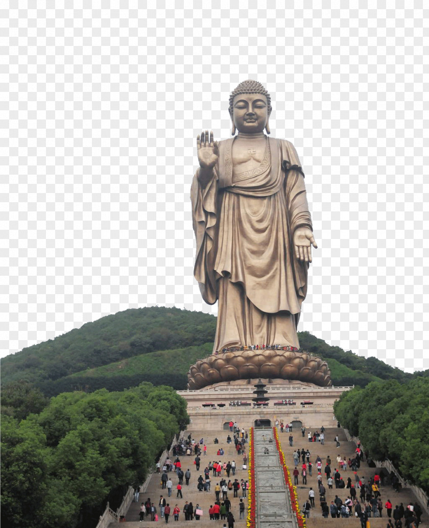 Jiangsu Mountain Giant Buddha Grand At Ling Shan Tian Tan Great Of Thailand Daibutsu Buddharupa PNG