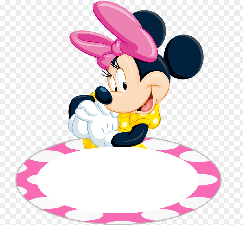 Name Plate Minnie Mouse Mickey Donald Duck Pluto PNG
