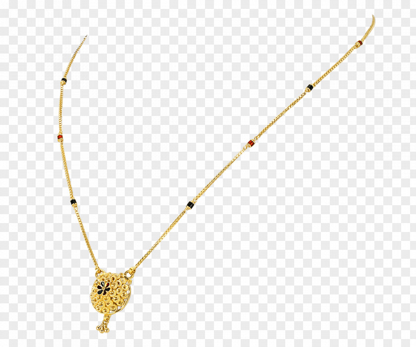 Necklace Orra Jewellery Gold Mangala Sutra PNG