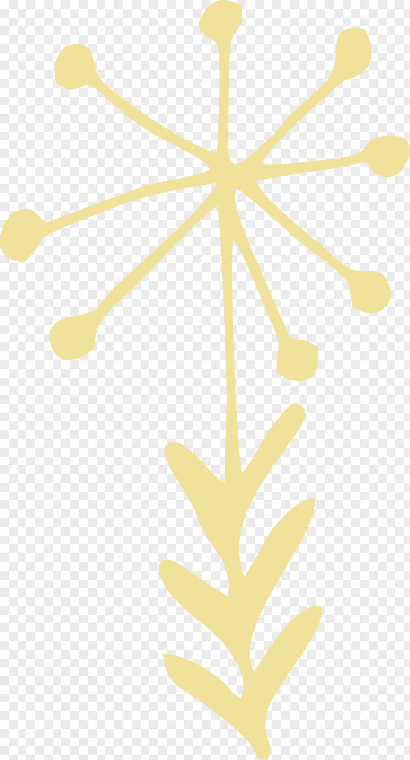 Hand Painted Yellow Dandelion Euclidean Vector PNG
