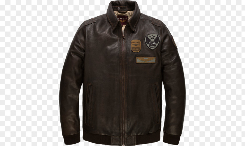 Jacket Leather Flight Waxed PNG