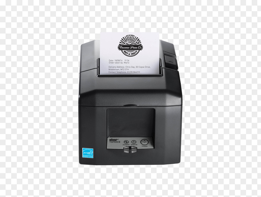 Printer Thermal Printing Point Of Sale Star Micronics TSP 654IIE TSP654II PNG