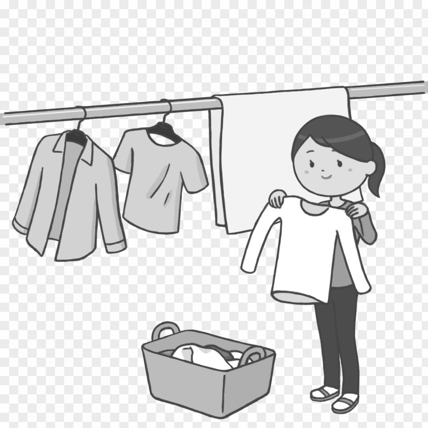 Washing Clothes Cartoon Nursing Care Everyday Life PNG
