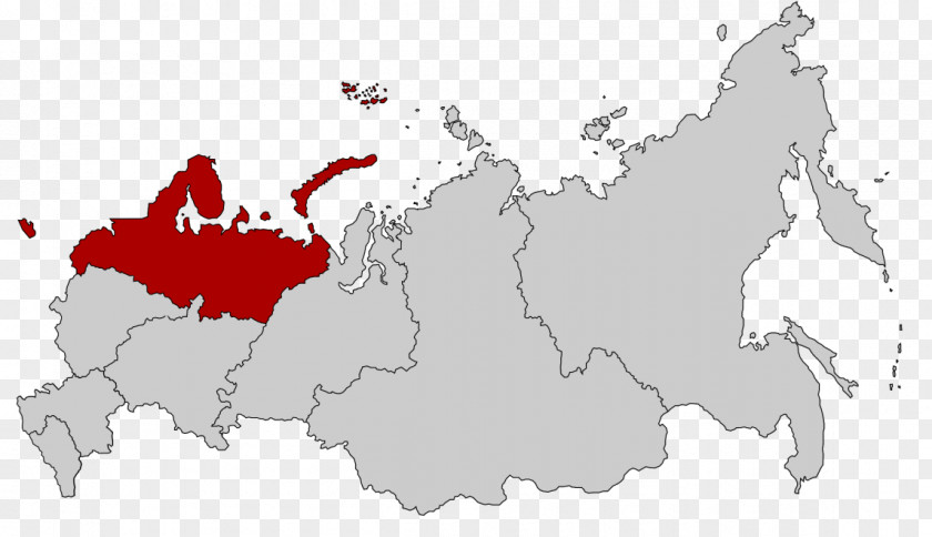 West Region Sverdlovsk Oblast Moscow Autonomous Okrugs Of Russia Map PNG