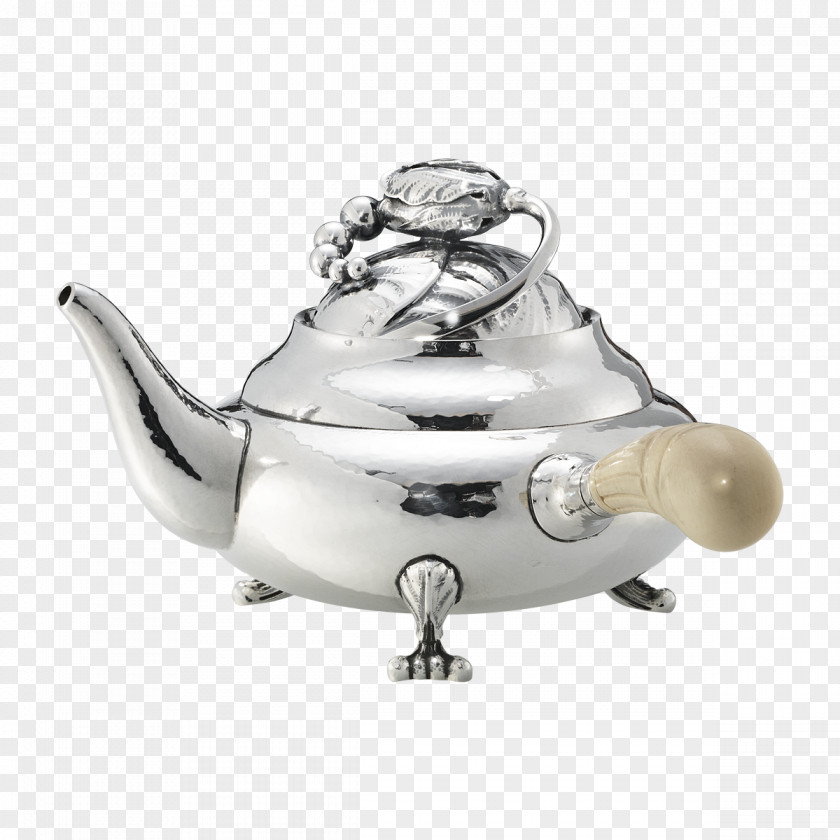 Arabic Coffee Pot Teapot Silver Georg Jensen A/S PNG