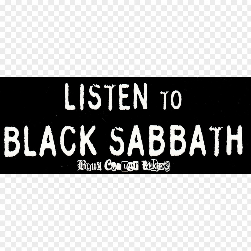 Black Sabbath Sticker Label Advertising Brand Decal PNG