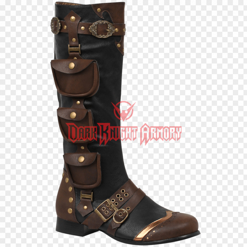 Boot Motorcycle Steampunk Knee-high Shoe PNG