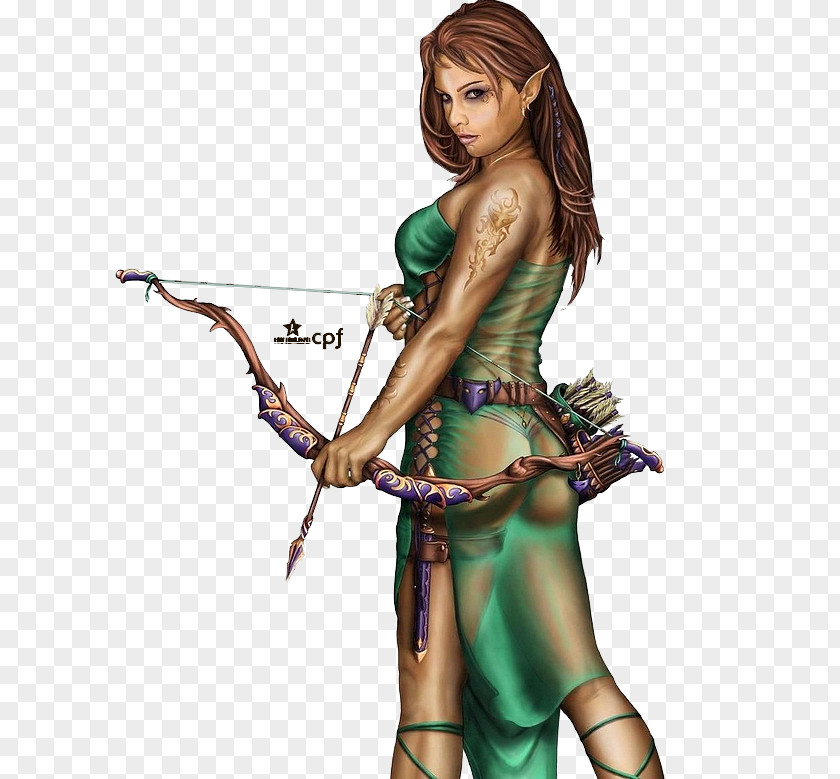 Elf Female The Lord Of Rings Dungeons & Dragons Archery PNG