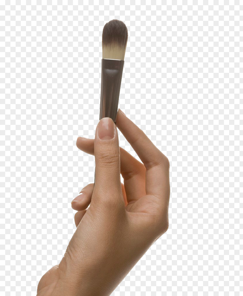 Holding A Makeup Brush Make-up Hand PNG