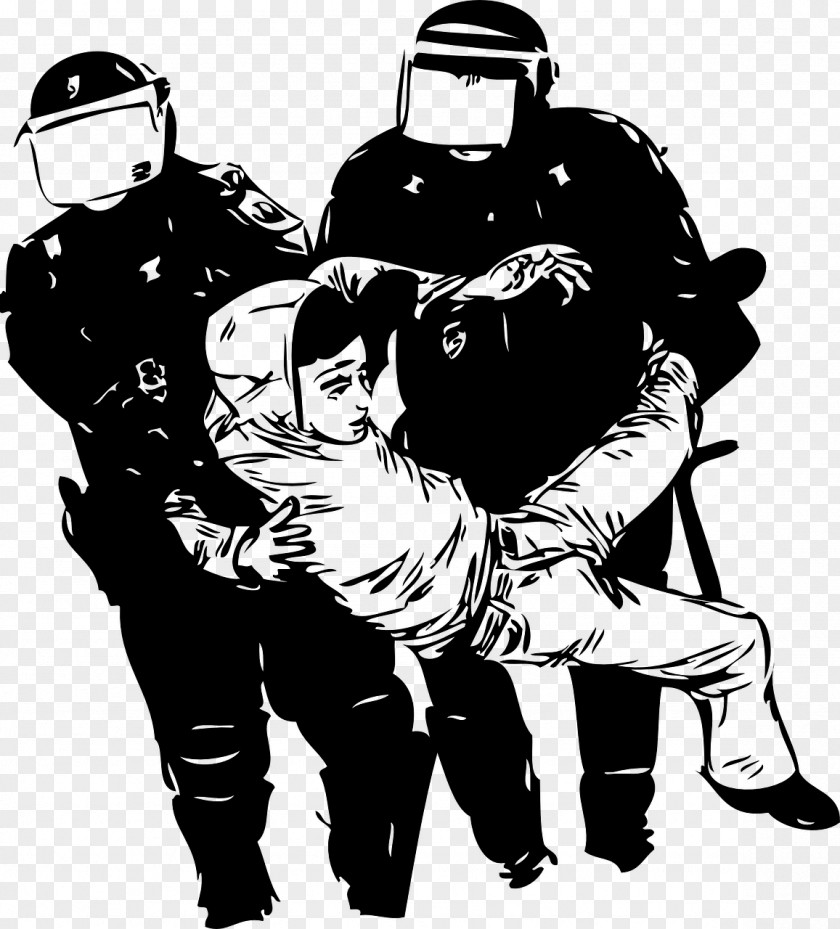 Police Brutality Officer Violence Clip Art PNG