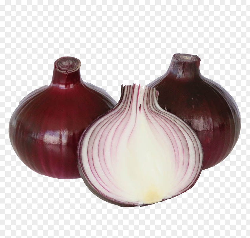 Sliced ​​onion Red Onion Purple Vegetable PNG