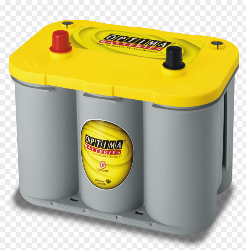 Automotive Battery Deep-cycle Electric Optima Batteries 8014-045 D34/78 YellowTop Dual Purpose VRLA PNG