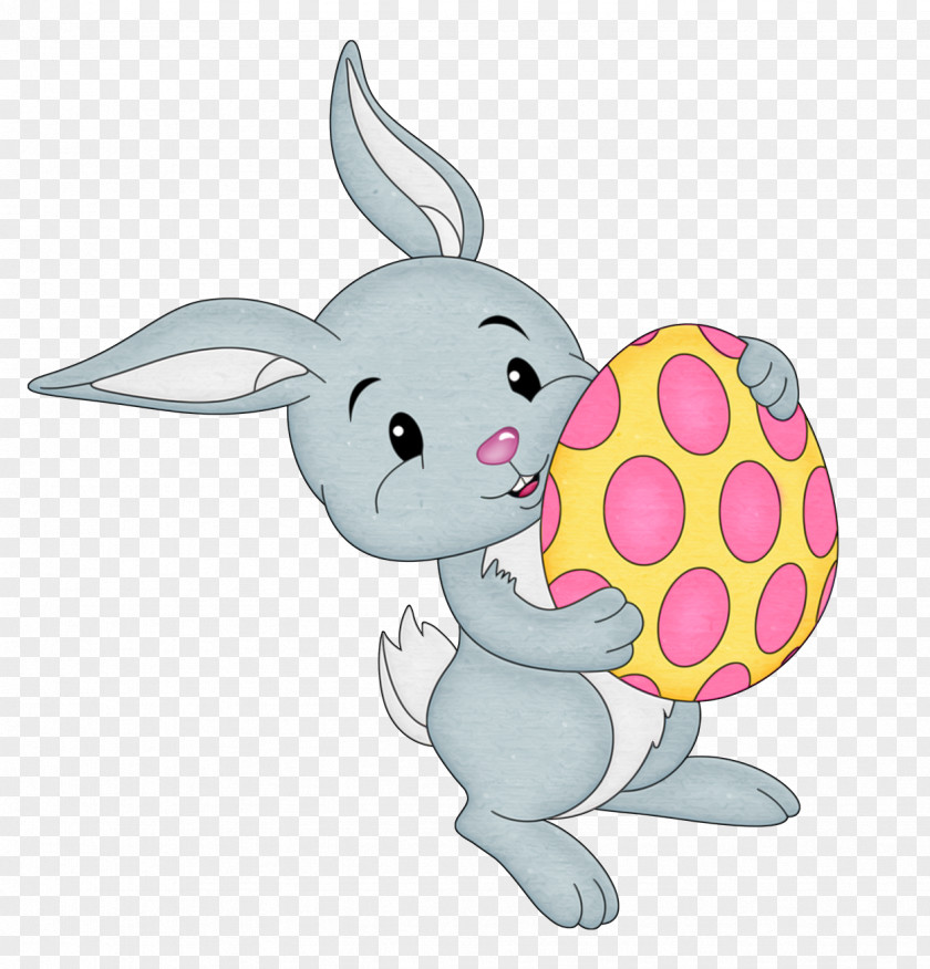 Easter Bunny With Yellow Egg Transparent Clipart Clip Art PNG