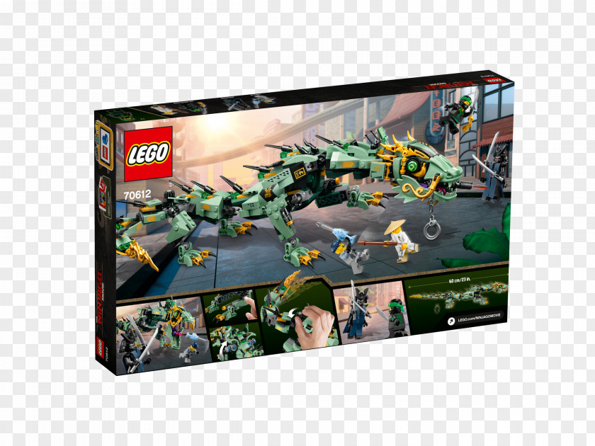 Lego Ninjago Movie Lloyd Garmadon Lord LEGO 70612 THE NINJAGO MOVIE Green Ninja Mech Dragon PNG