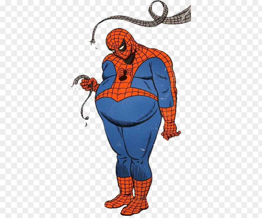 Fat Man Spider-Man Superhero Comic Book Captain America Comics PNG