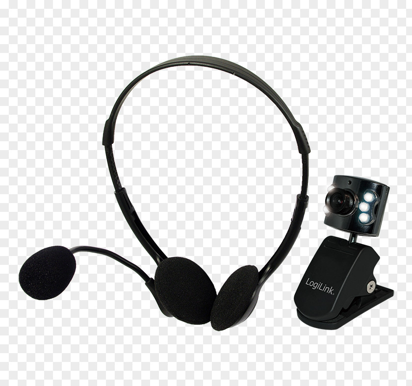 Headphones Microphone Headset Sound Webcam PNG