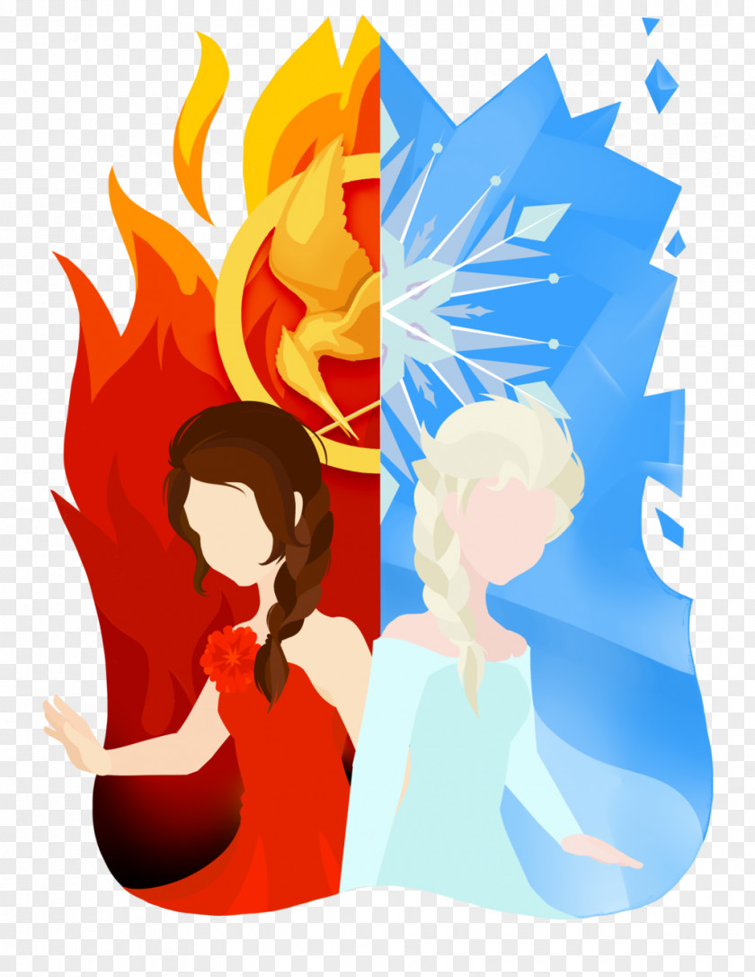 Ice Fire Graphic Design Cartoon PNG