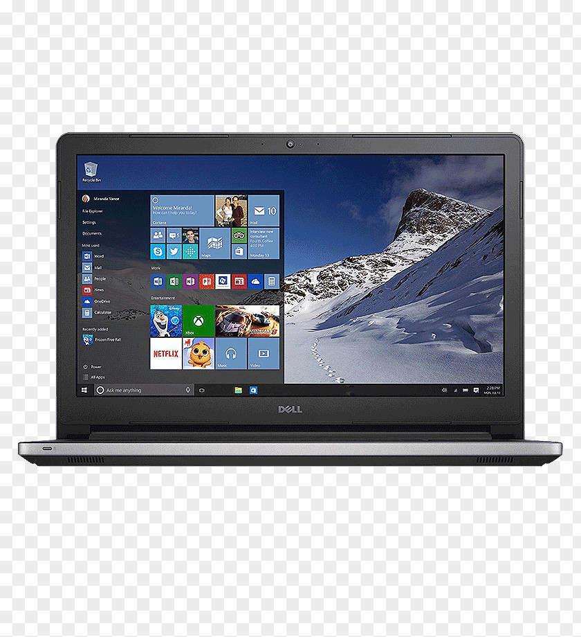Laptop Dell Inspiron 15 5000 Series Intel Touchscreen PNG