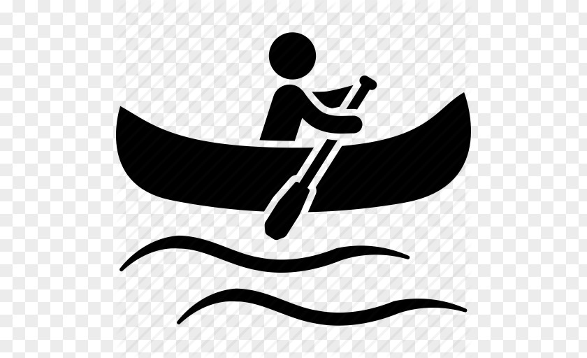 Water Icon Sea Sports Canoeing Paddling Kayak PNG
