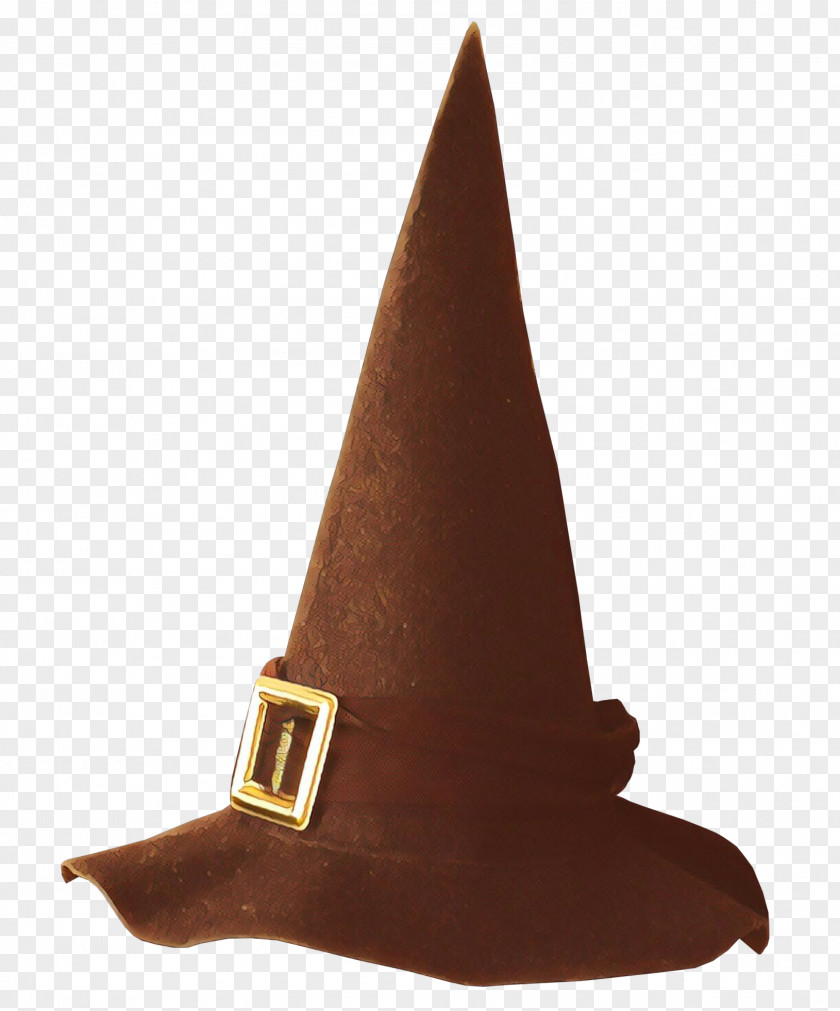 Headgear Brown Hat Witch Cone Costume Accessory PNG