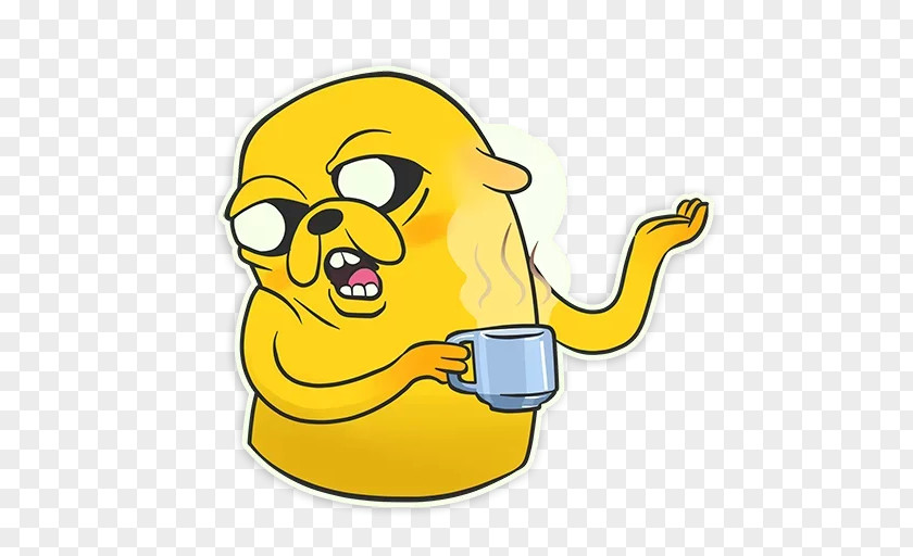 Jake The Dog Sticker Text Web Browser Clip Art PNG