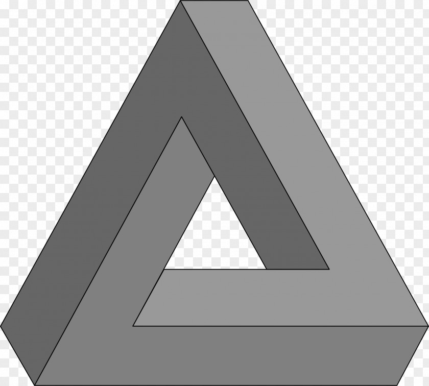 Triangle Penrose Optical Illusion Geometry PNG