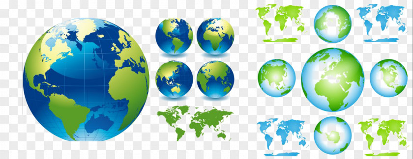 Earth World Map Globe Illustration PNG