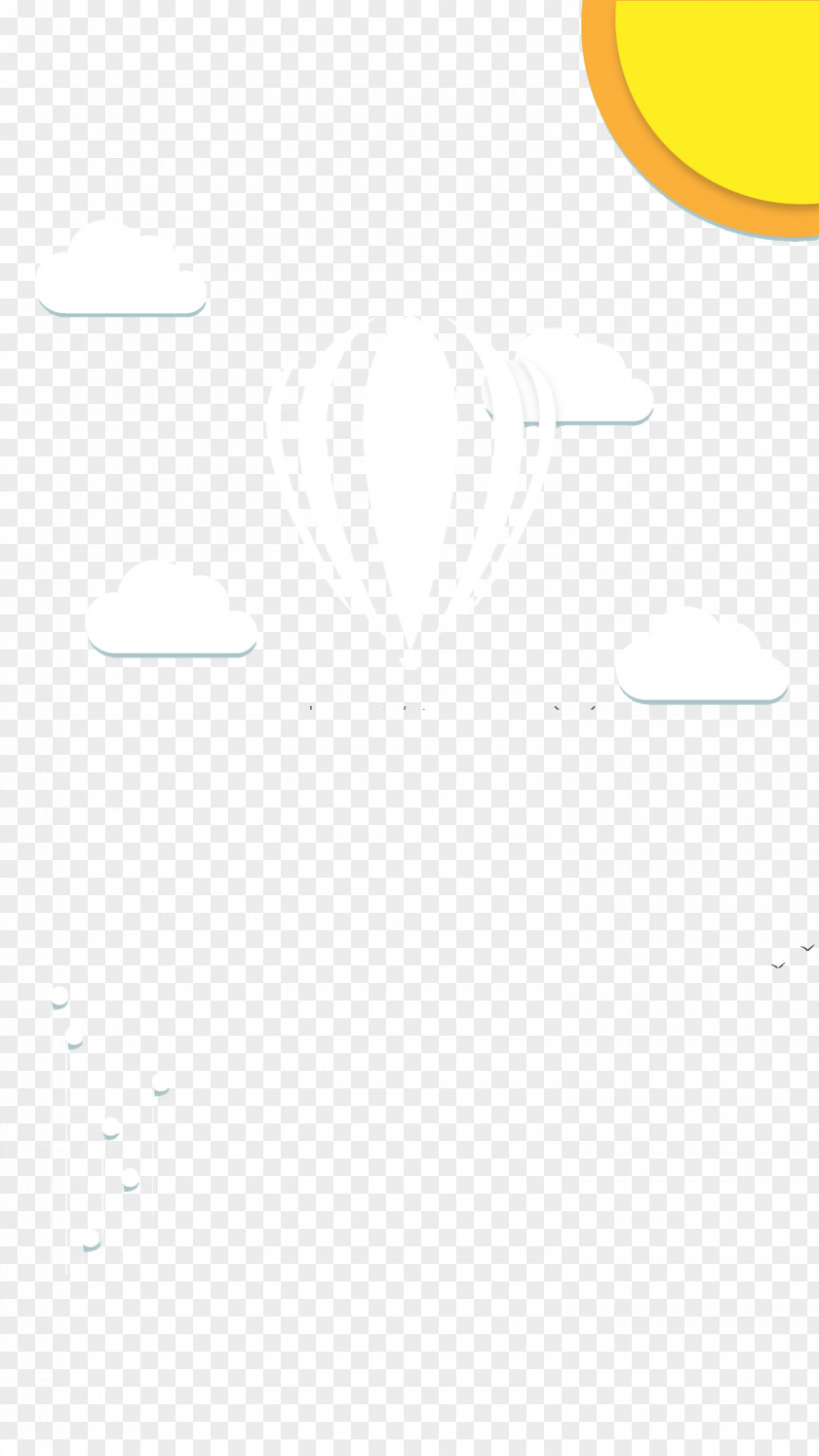 Hot Air Balloon White Material Pattern PNG