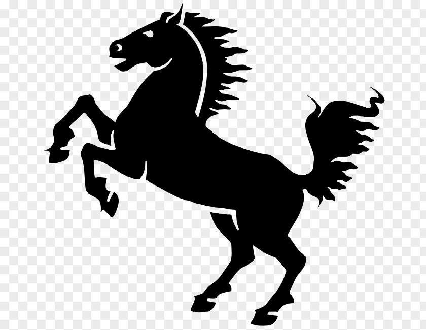 Tribal Horse Mustang Friesian Clip Art PNG