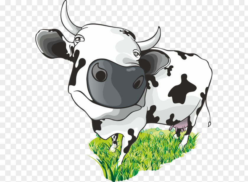 Cartoon Cow Cattle Milk Clip Art PNG